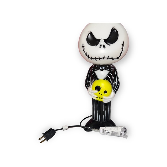 Disney Other - 14" Lighted Jack Skellington Blow Mold with Green Skull